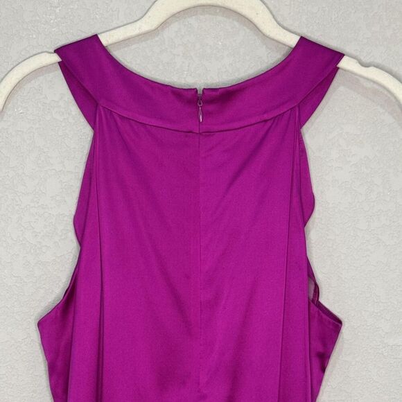 Theory Silk Tank Top Womens Small Purple Magenta Morisa Sleeveless Blouse Shirt - Picture 6 of 9